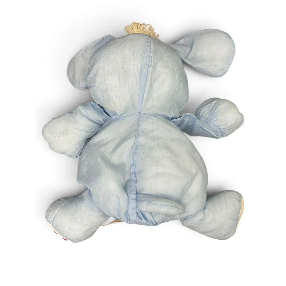 Vintage 1986 Fisher-Price Puffalump Blue Puppy Dog Plush Stuffed Animal Toy 8003
